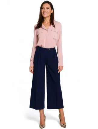 S139 Dámské kalhoty Cullotes - tmavě modré