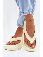 Dámské pěnové žabky světlá béžová Roux