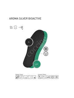 Coccine Antibacterical Insoles Aroma Silver Bioactive