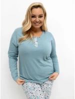 Pyžamo DU KN FP 502.97 tmavě mátové