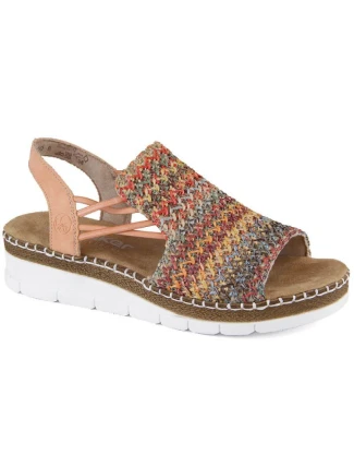 Pohodlné vícebarevné sandály Rieker W RKR669