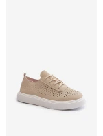 Průchozí Tenisky Na Platformě Beige Tanvi