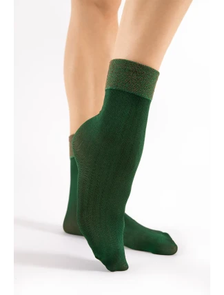 Fiore Gilt 40 DEN G1162 barva: podzimní zelená