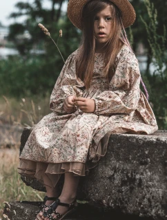 Dětské sandály na suchý zip s pruhy Černá Sammy