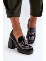 Dámské patentované boty na vysokém podpatku Černá D&A Dámské patentované boty na vysokém podpatku Černá D&A