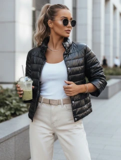 Dámská prošívaná oboustranná bunda FLORIS černá FashionStreet TY2751