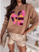 Dámský oversize svetr HARPER camel FashionStreet MY1983