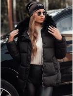NORDKOLL dámská zimní prošívaná bunda s kapucí černá FashionStreet TY4711