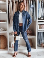 Dámská džínová košile OVERLLO modrá FashionStreet DY0454 Dámská džínová košile OVERLLO modrá FashionStreet DY0454