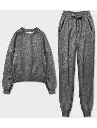 Tmavě šedý dámský dres s krátkou mikinou (8C71-5) Tmavě šedý dámský dres s krátkou mikinou (8C71-5)