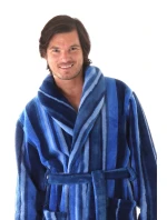 Pánský župan Joe 3130 pruhovaný modrý - Vestis Pánský župan Joe 3130 pruhovaný modrý - Vestis