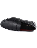 Pánské černé kožené polobotky Bugatti TT153105