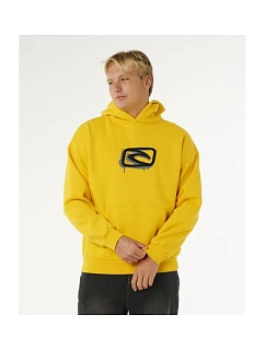 Pánská mikina RIP CURL Medina Inner Visions Hood, žlutá