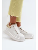 Dámské kožené tenisky GOE NN2N4031 Bílé