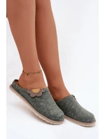 Dámské pantofle s květinou Inblu CS000043 zelené Dámské pantofle s květinou Inblu CS000043 zelené