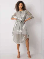 Šaty LK SK 508085.77P šedá Šaty LK SK 508085.77P šedá