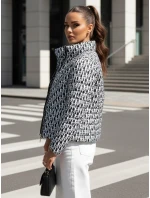 Dámská přechodná krátká prošívaná bunda MY DEAR černá FashionStreet TY4505