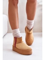 Dámské zimní boty na platformě s izolací Camel Lomessa