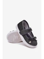 Dětské Baletky S Mašlí Černé Amirinas