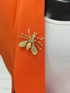 Brož včela A-2-21-9 bílý