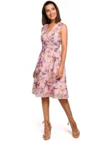 S225 Šifonové šaty s hlubokým výstřihem - model 2 S225 Šifonové šaty s hlubokým výstřihem - model 2