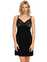 Noční košile Casilda black - NIPPLEX