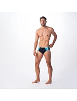Pánské plavky Danilo M 92800482101 černo-tyrkysové - Aquawave