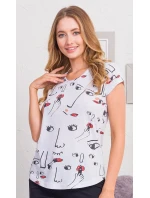 Dámské pyžamo kapri Frída Dámské pyžamo kapri Frída