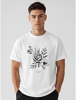 Pánské bavlněné tričko oversize s potiskem FashionStreet NX1040R