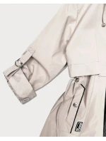 Prosta kurtka damska na podszewce Goodlookin jasny beżowy (KK60409-5#)