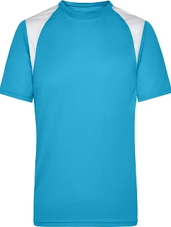 Daiber JN 397 Pánské běžecké tričko 02.0397 turquoise/white