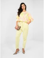 Kalhoty MI SP 2689.47 světle žluté