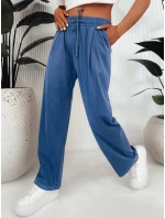 Dámské kalhoty s širokými nohavicemi ASTERS navy blue FashionStreet UY2034