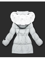 Bílá dámská zimní bunda s kapucí S'West (B8550-26) Bílá dámská zimní bunda s kapucí S'West (B8550-26)