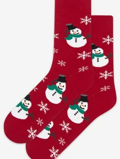 Vzorované vánoční ponožky U04.156