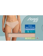 Dámské kalhotky GO Daily Cotton Tai 3P - BROWN - SLOGGI BROWN - SLOGGI