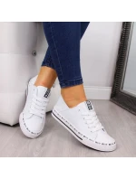 Big Star W FF274024 bílé prolamované nízké tenisky