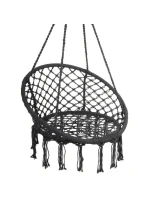 Závěsné sedadlo DRAGON HAMMOCK 80x60 cm tmavě šedé barvy