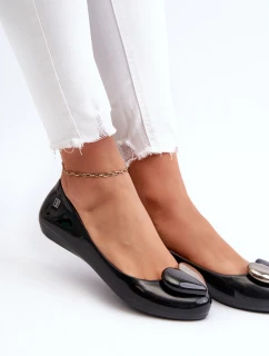 Dámské baleríny se srdíčkem ZAXY LL285027 Černé