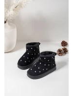 Dětské sněhule srdíčka Černé Gracina