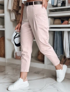 Dámské chinos kalhoty CHINOSKA růžové FashionStreet UY2554