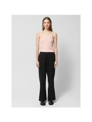 Dámské bavlněné mušelínové kalhoty Outhorn OTHWSS24TTROF1017-20S Dámské bavlněné mušelínové kalhoty Outhorn OTHWSS24TTROF1017-20S