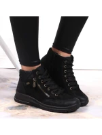 Nepromokavé kožené zateplené boty Rieker W RKR567