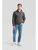 Fruit of the Loom Premium Zip Neck Sweat Mikina s 1/4 zipem 16.2032 heather grey Fruit of the Loom Premium Zip Neck Sweat Mikina s 1/4 zipem 16.2032 heather grey