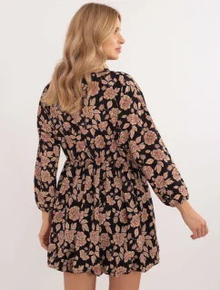 Šaty DHJ SK 19861 7.94 černá a béžová