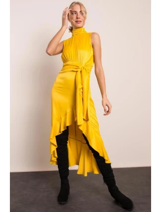 Dámské šaty s delší zadní stranou 14234 - BSL Dámské šaty s delší zadní stranou 14234 - BSL