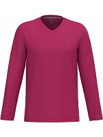 Kariban K 358 Pánské tričko do V s dl. rukávem 20.K358 fuchsia Kariban K 358 Pánské tričko do V s dl. rukávem 20.K358 fuchsia