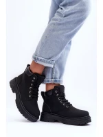 Dámské zateplené kožené boty černé Corbin Dámské zateplené kožené boty černé Corbin