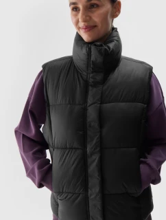 Pánská Bezrukávová Pěnová Vesta Se Syntetickým Výplní Černá 4F 4FWAW24TVJAF140-20S