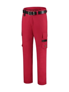 Work Pants Twill pracovní kalhoty unisex červená
